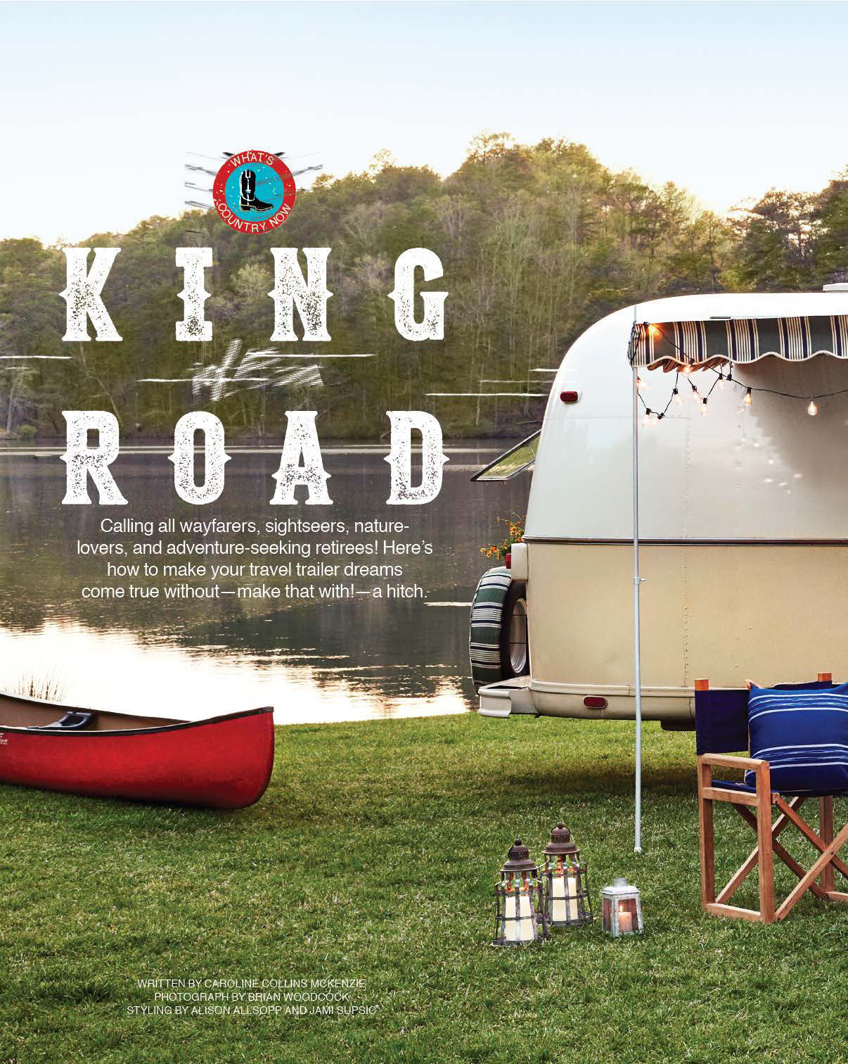 Country Living Magazine Airstream Trailer Floor Magazine Cover